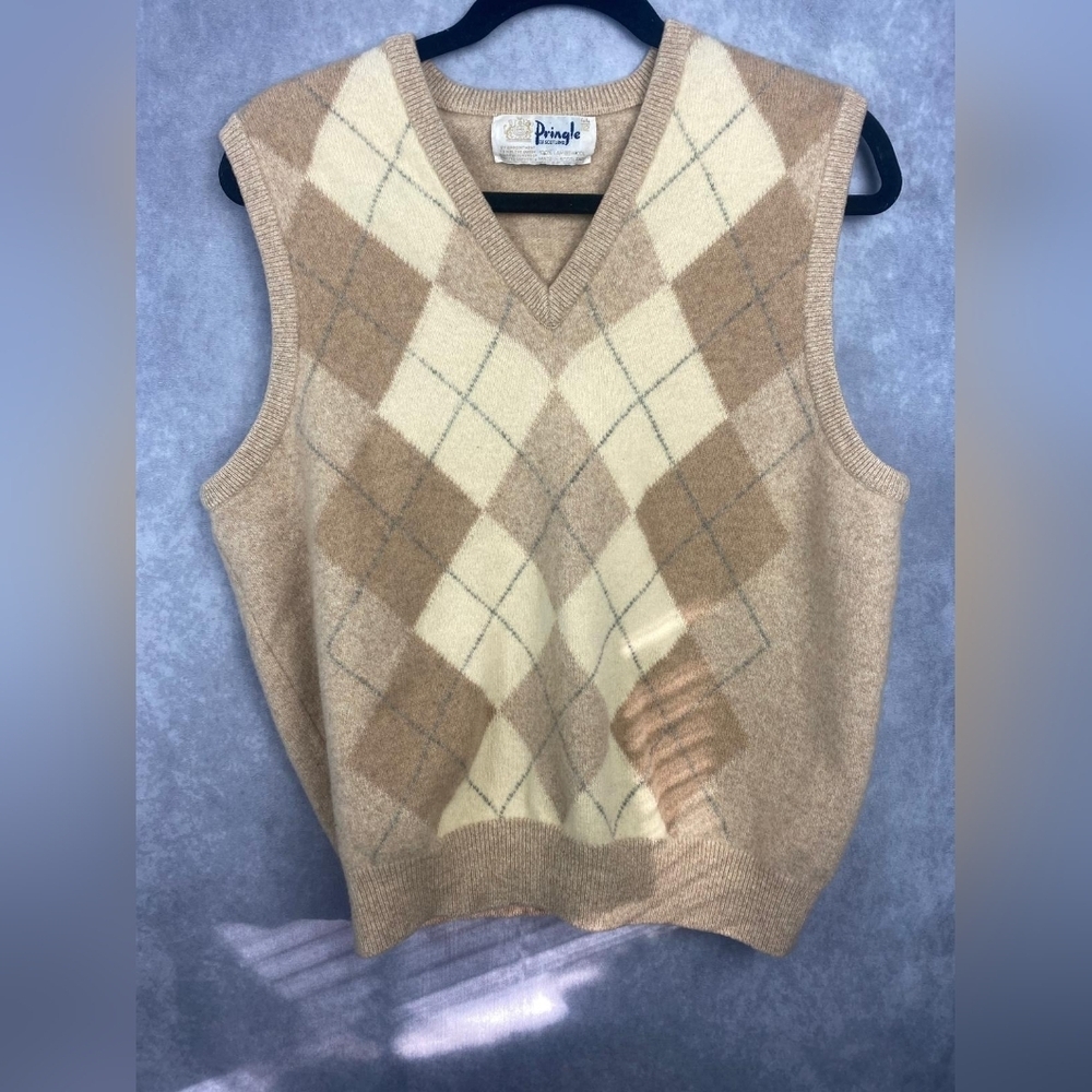 Pringle 44/XL‎ 100% Lambswool  Sweater Vest Scotland